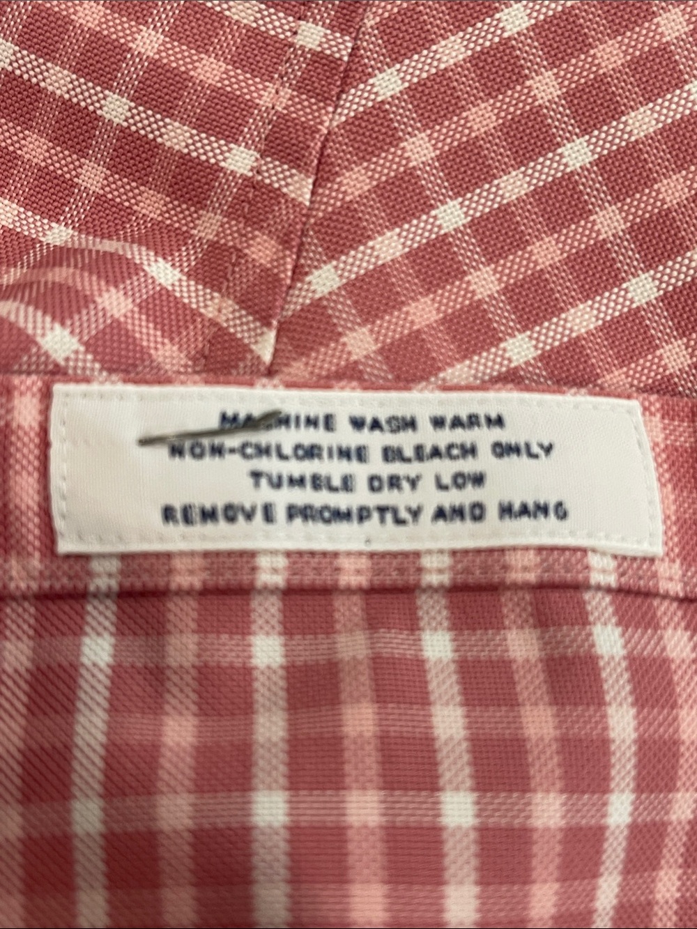 Brooks Brothers Preppy Pink and White Gingham Button Down Shirt Size 10 - Picture 10 of 10